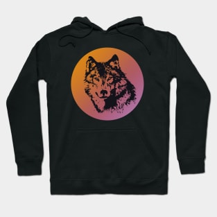 Wolf, wolf silhouette, nature and animals lovers Hoodie